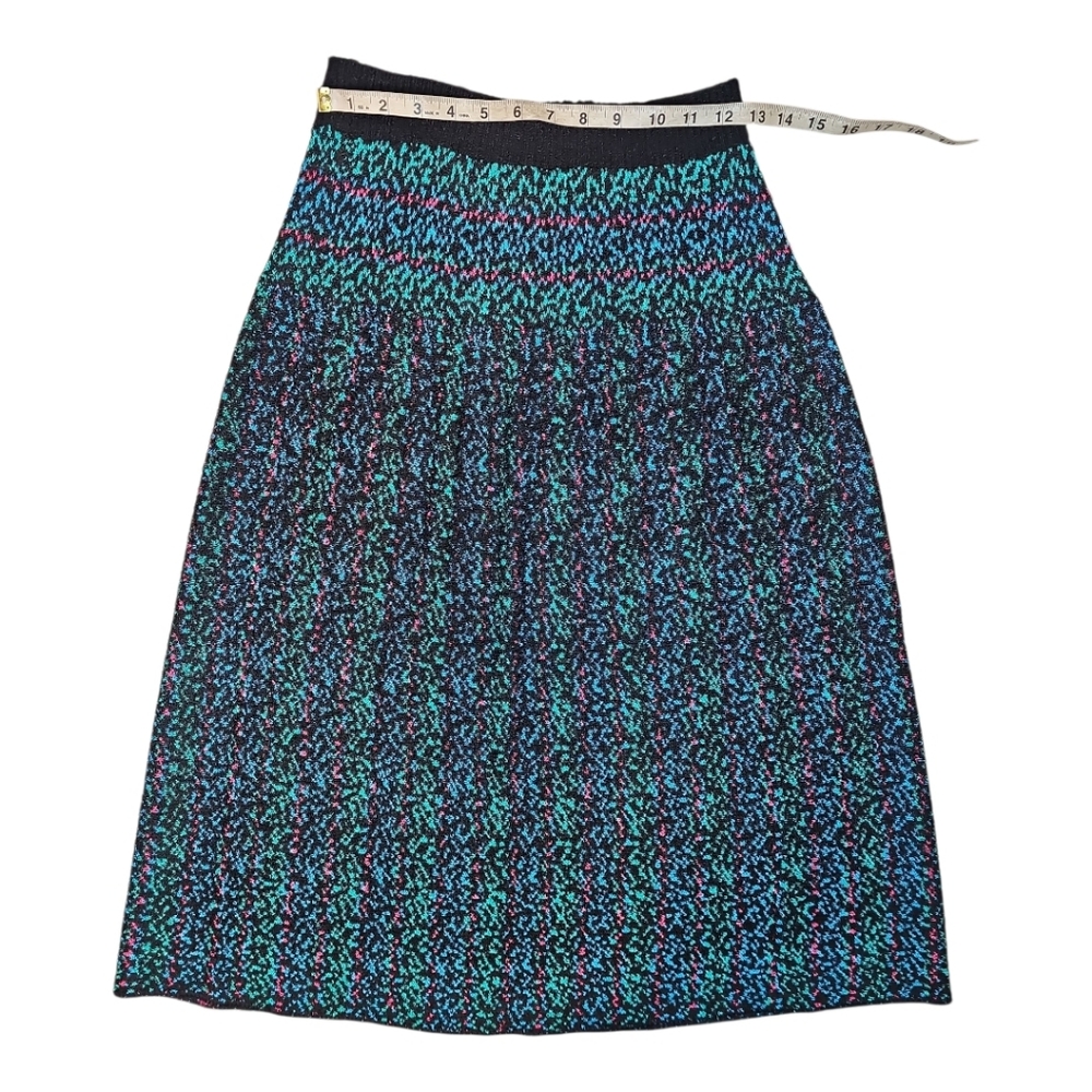 Brenda French Hand Loomed Midi Skirt Size 2 – Rayon – Retro - Vintage - Picture 7 of 12